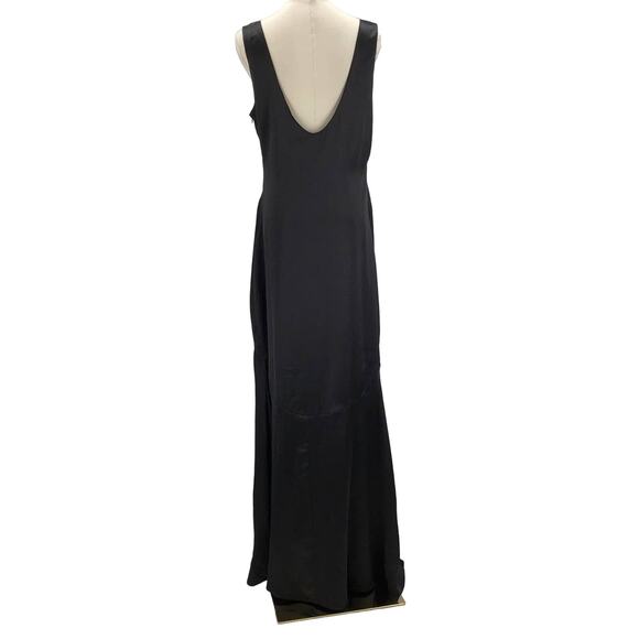LULU'S SZ L Black Enchanting Sophistication V-Neck Mermaid Maxi Dress NEW B152 - Picture 4 of 10